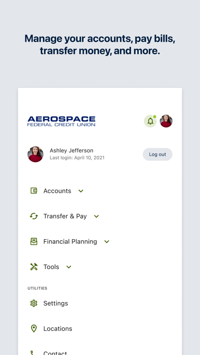 AeroAccess Mobile Banking Screenshot