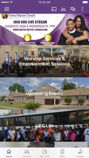 United Baptist Church Akron screenshot 1