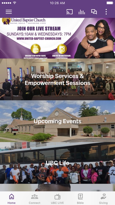 Screenshot #1 pour United Baptist Church Akron