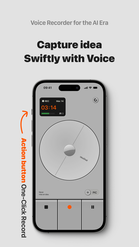 #2. ideaShell: AI Voice Notes (iOS) 由: RoundRedDot Inc