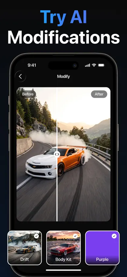 Screenshot 3 von 6 zu Modyfy: AI Car Designer