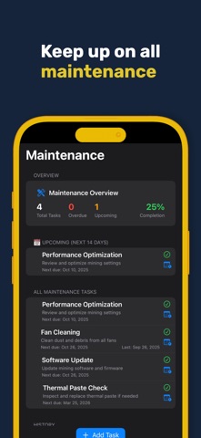 HashWatcher-Miner Dashboard Screenshot 7 of 8