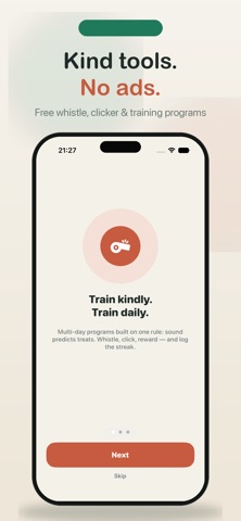 Dog Whistle: Clicker & Sounds iPhone screenshot