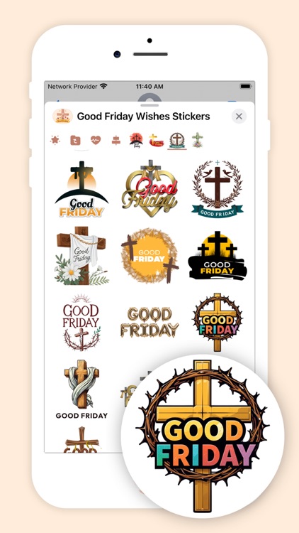 Good Friday Wishes Stickers