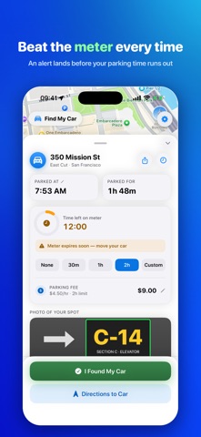 Find My Parked Car & Timer iPhone screenshot 2