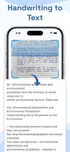 Handwriting to Text - OCR Scan screenshot 1