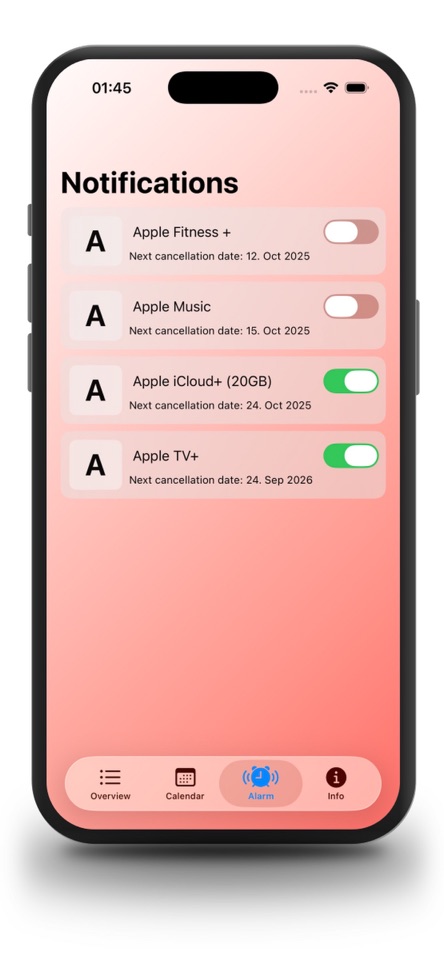 Subscriptions and Budget screenshot 4