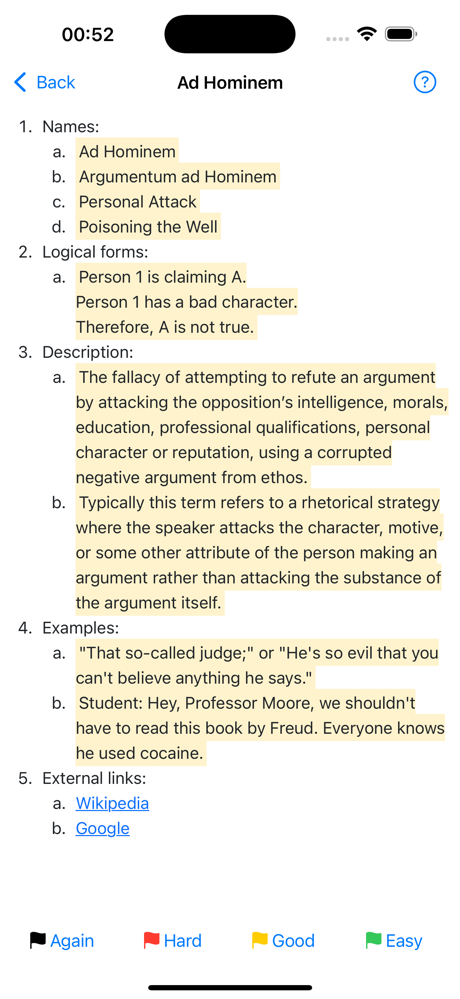 Logical Fallacy Memory screenshot 5