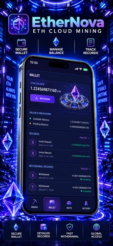 EtherNova-ETH Cloud Mining Screenshot 4 of 5