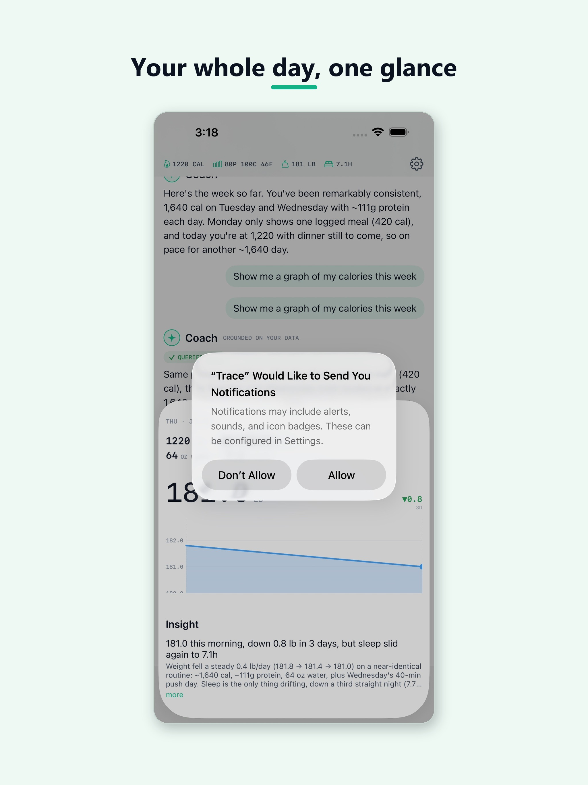 Trace: AI Health Coach screenshot 5
