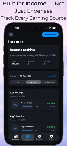 Finyx Ledger iPhone screenshot