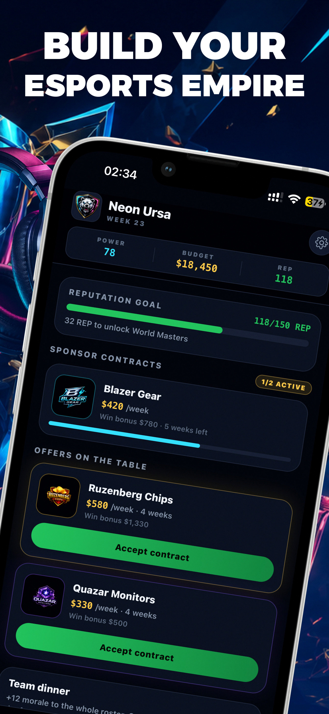 GG Tycoon: Esports Manager screenshot 2