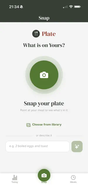 Plate — AI Food Scanner screenshot 1