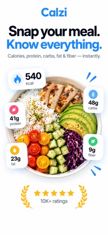 Calzi: Calorie & Macro Tracker Screenshot 1 of 8