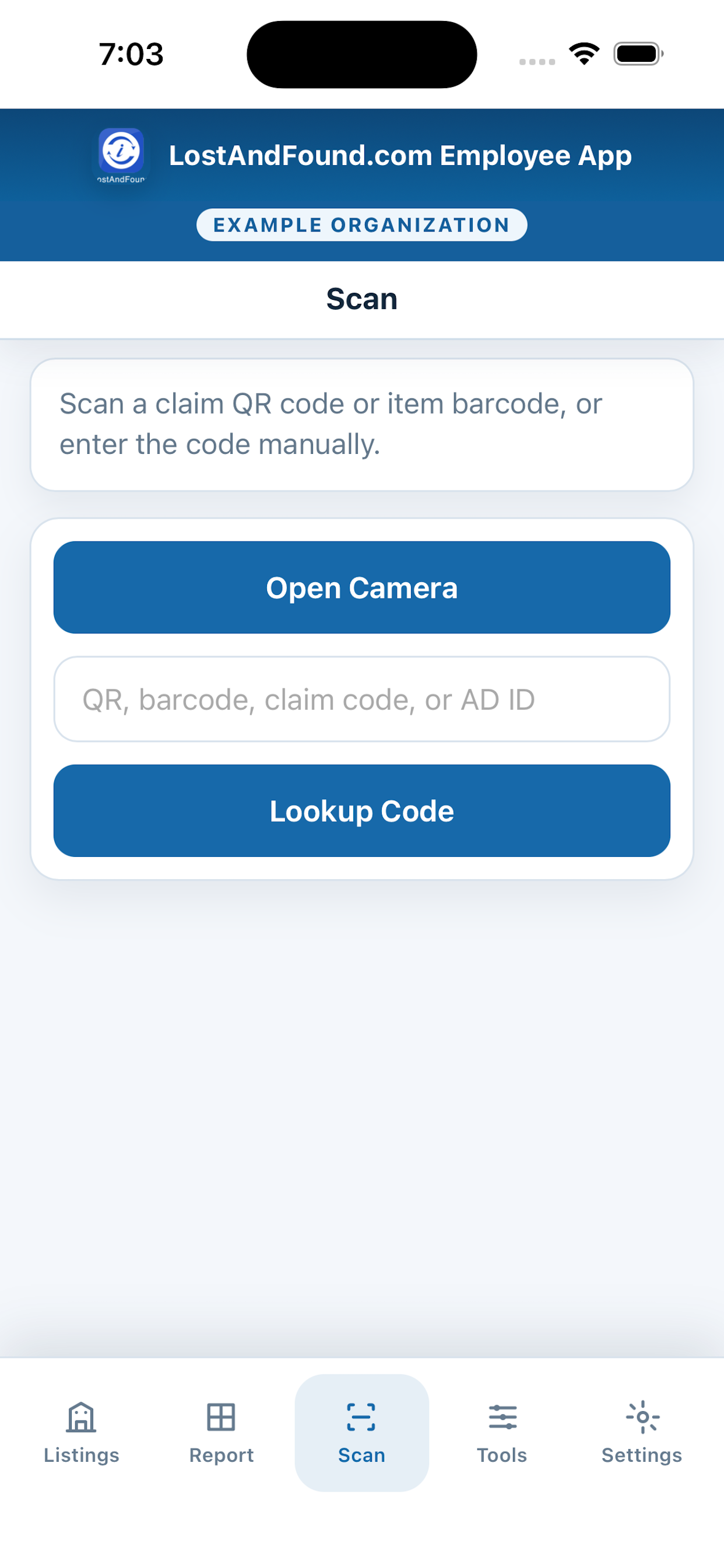 LostAndFound.com Employee App screenshot 4