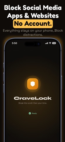 CraveLock: Block Apps & Limit Screenshot 6 of 8