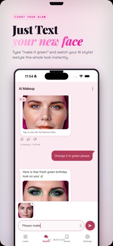 AI Makeup: Looks & Try-On iPhone screenshot