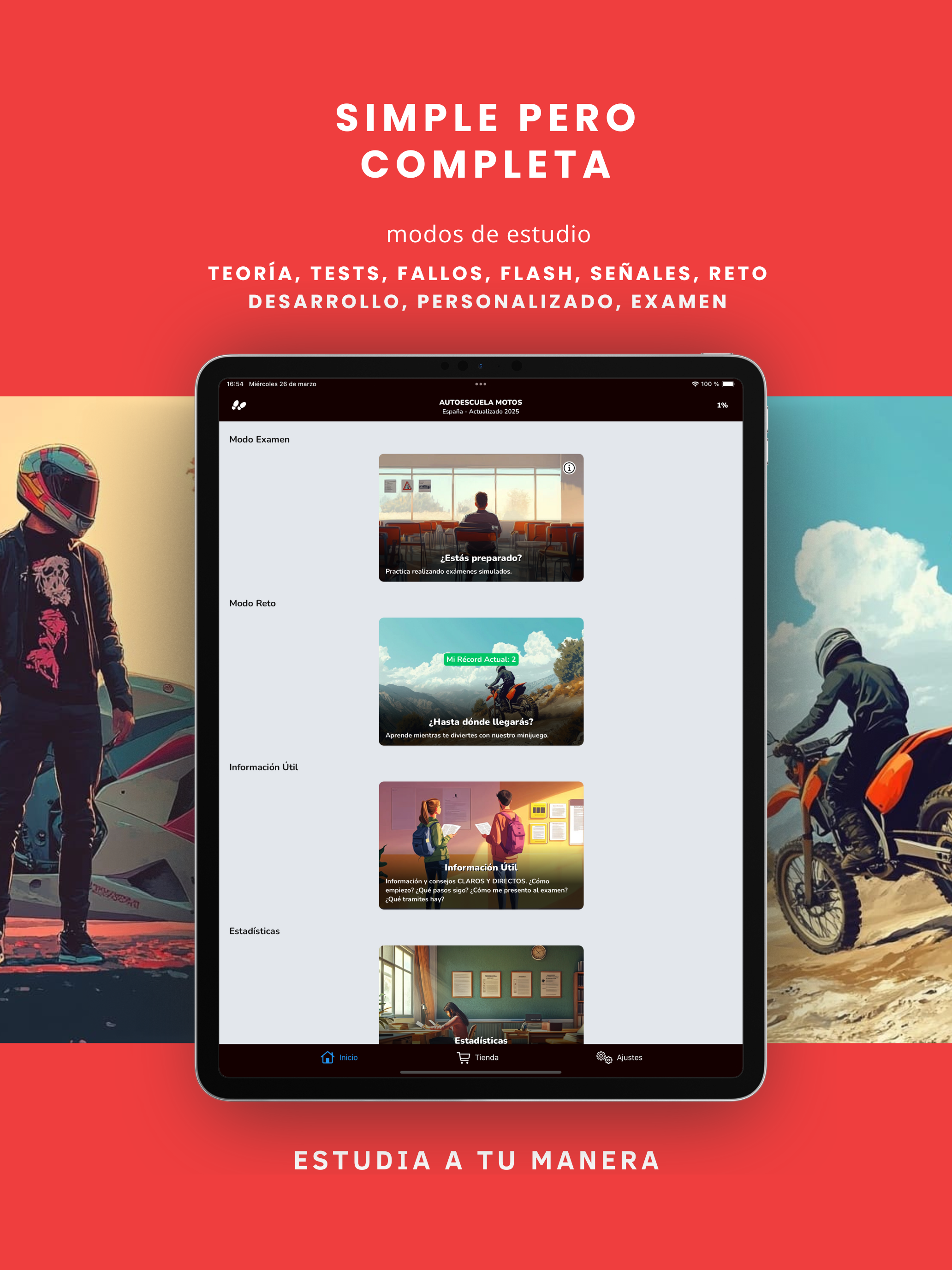 Tests de Autoescuela: Moto
