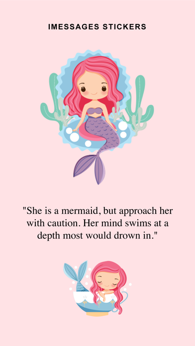 Cute Mermaid Stickers Pack Screenshot