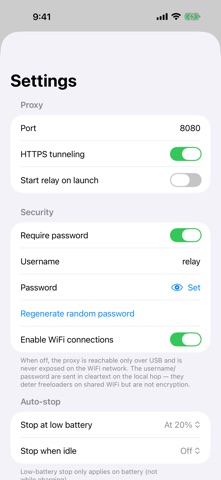 WiFi Relay Screenshot 1 of 7