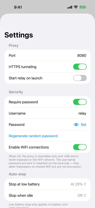 WiFi Relay screenshot 1 of 7