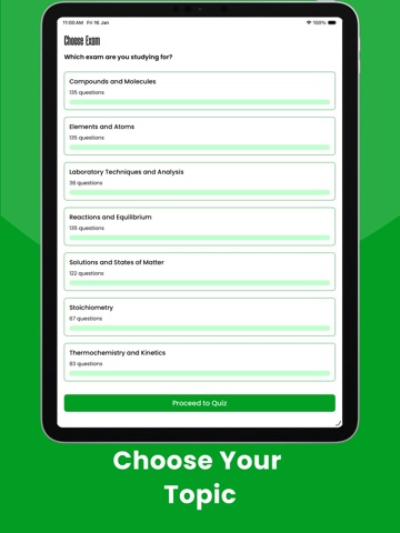 AP Chemistry :  Practice Test iPad screenshot