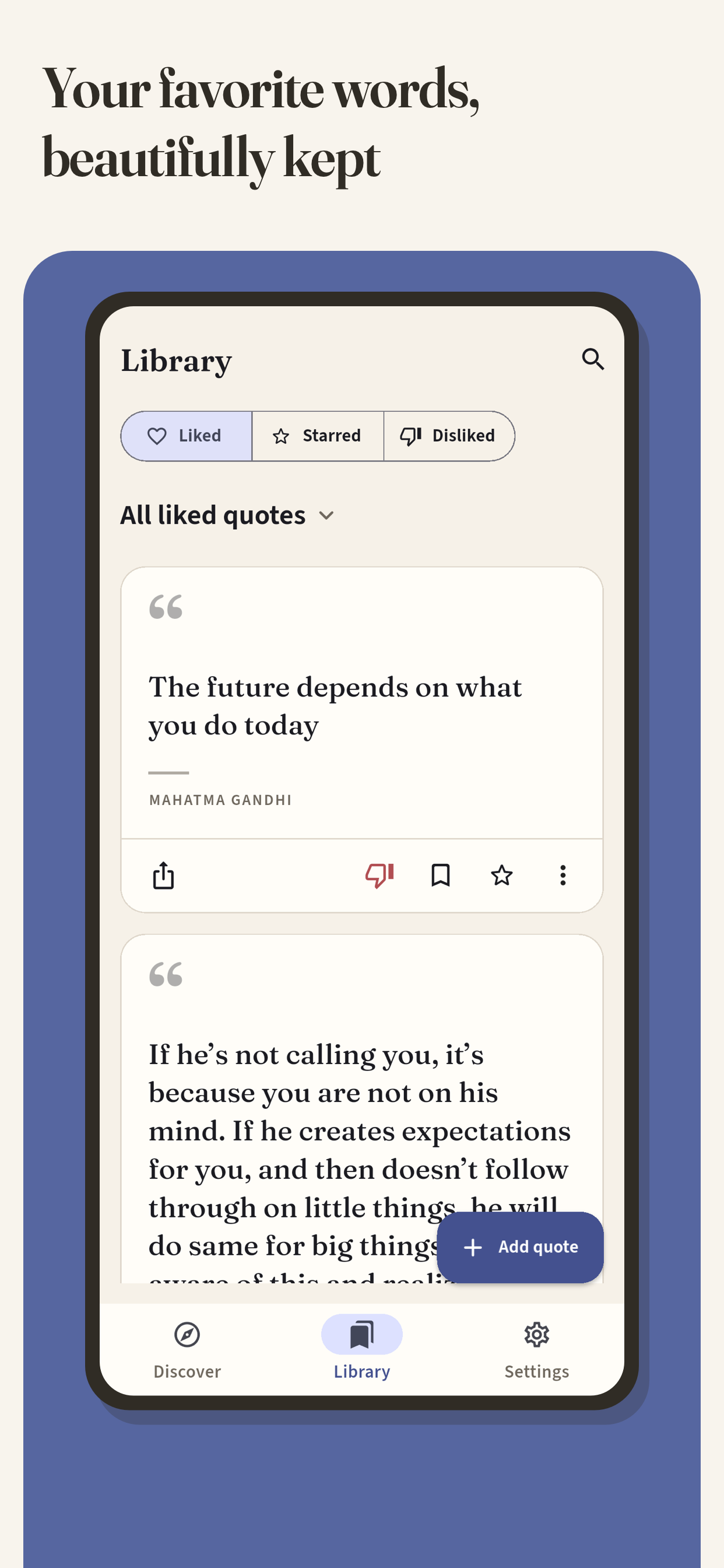 Quoter - Daily Quotes screenshot 2
