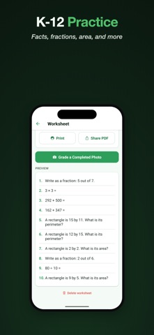 MathSprout: Math Tutor iPhone screenshot