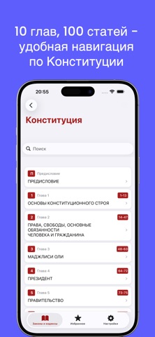 Constitution & Code Tajikistan iPhone screenshot
