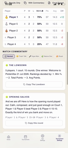 Pickle Match Planner Screenshot 3 of 9