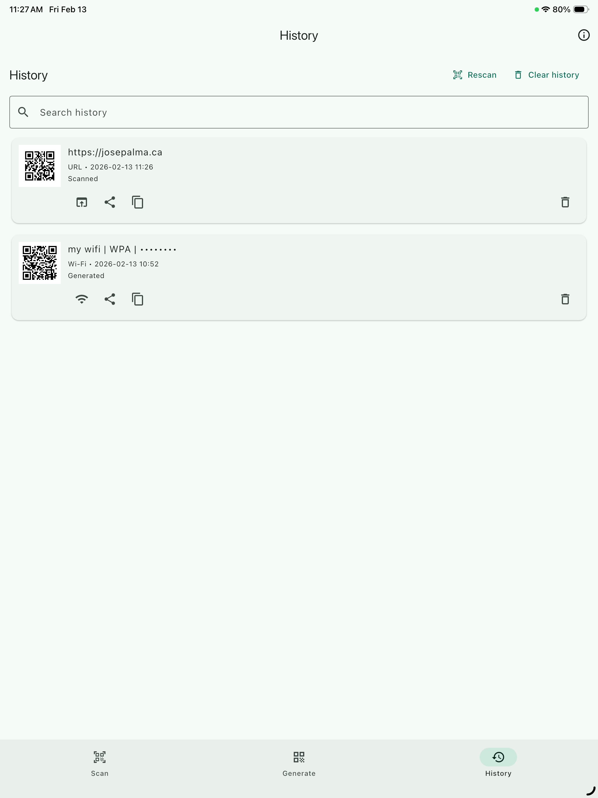 QRCode Scan And Generate