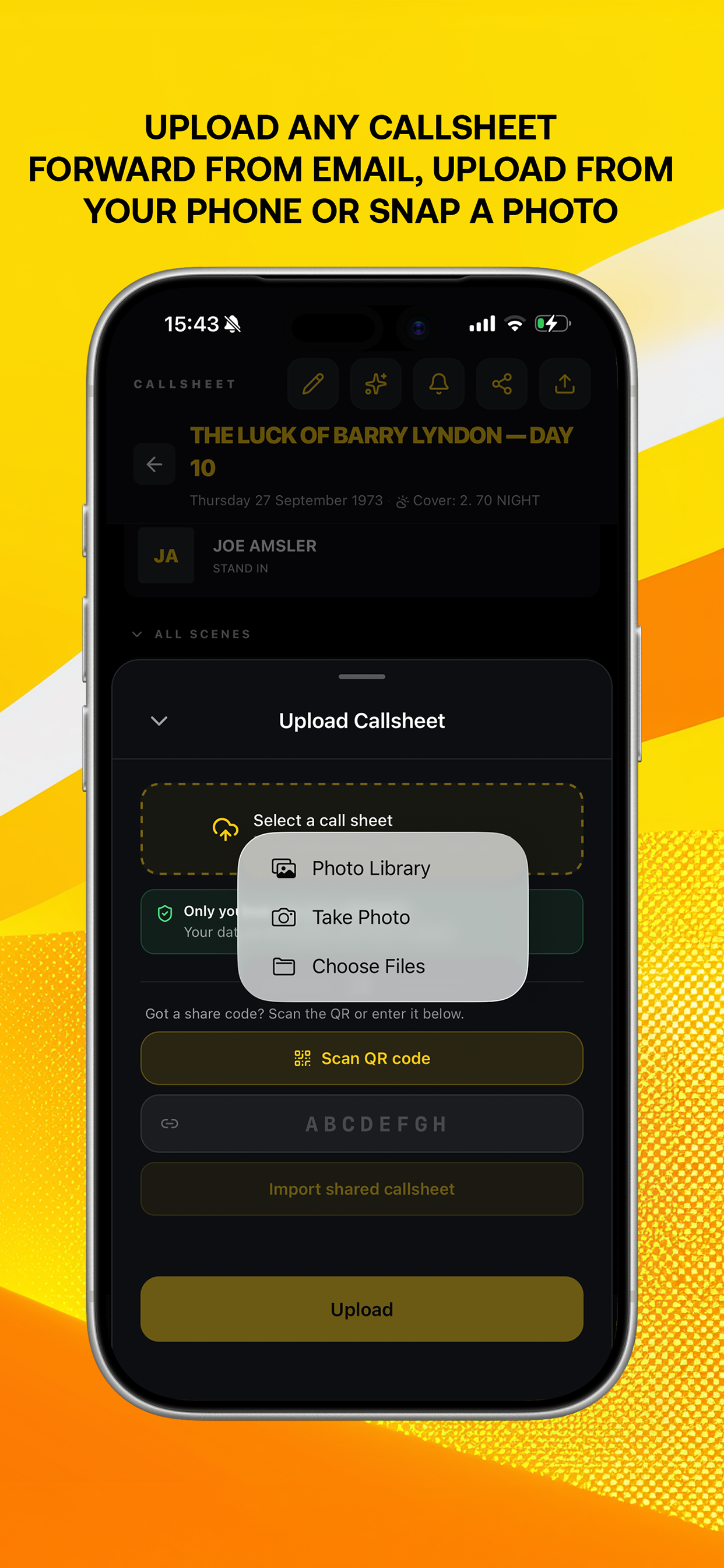 Callsheet Pro screenshot 3