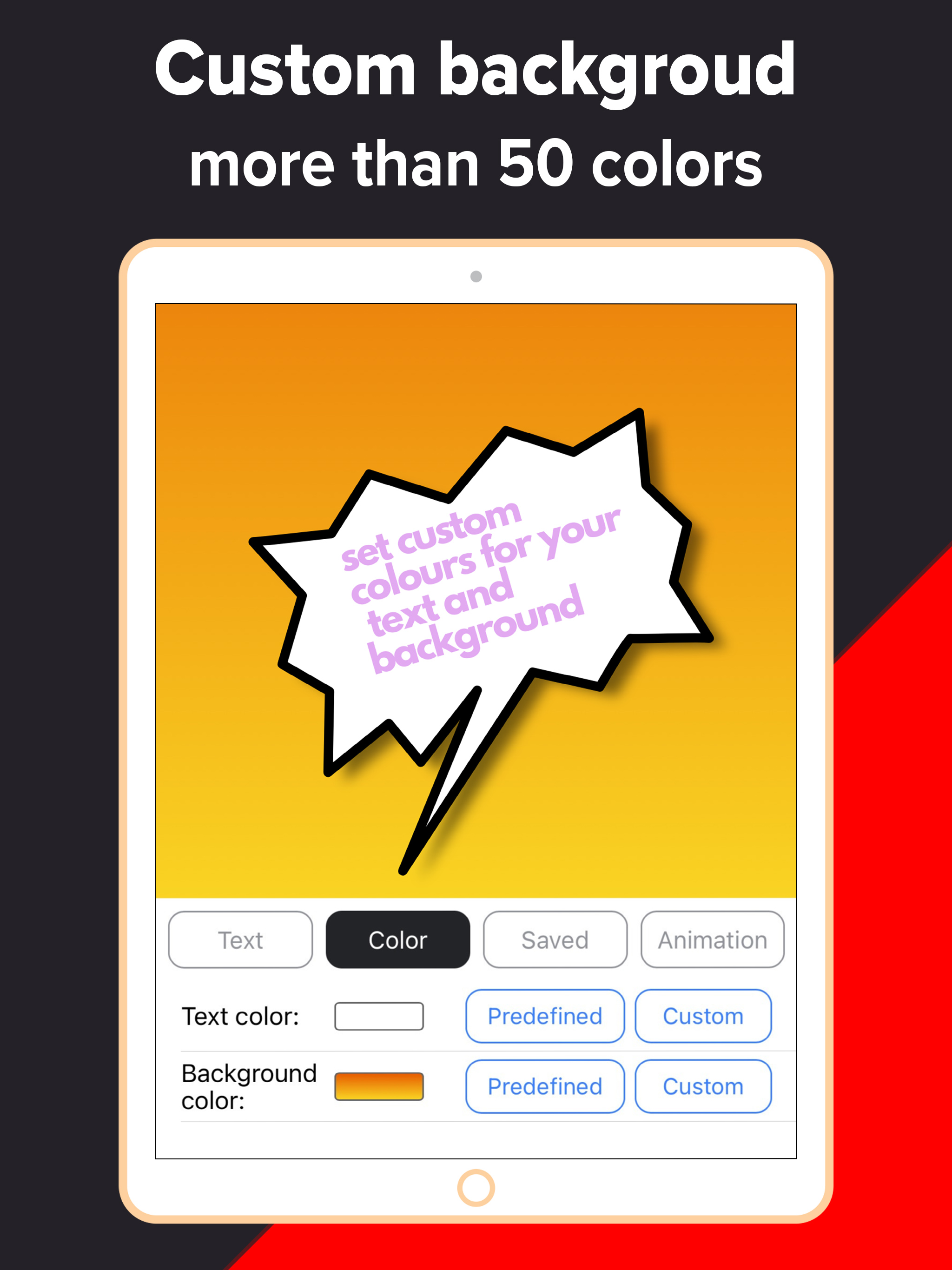 Live text - Text flasher