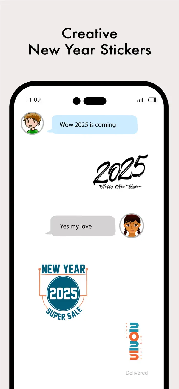 Screenshot #3 pour Happy New Year - 2025 Stickers
