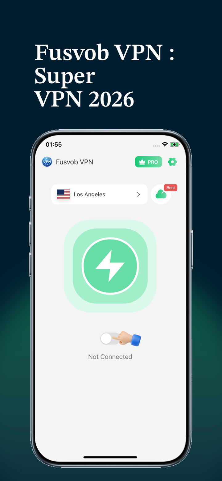 Fusvob VPN : Super VPN 2026 screenshot 1