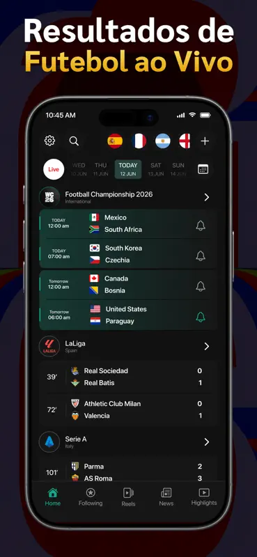 Futebol: Resultados ao Vivo screenshot 2 of 10