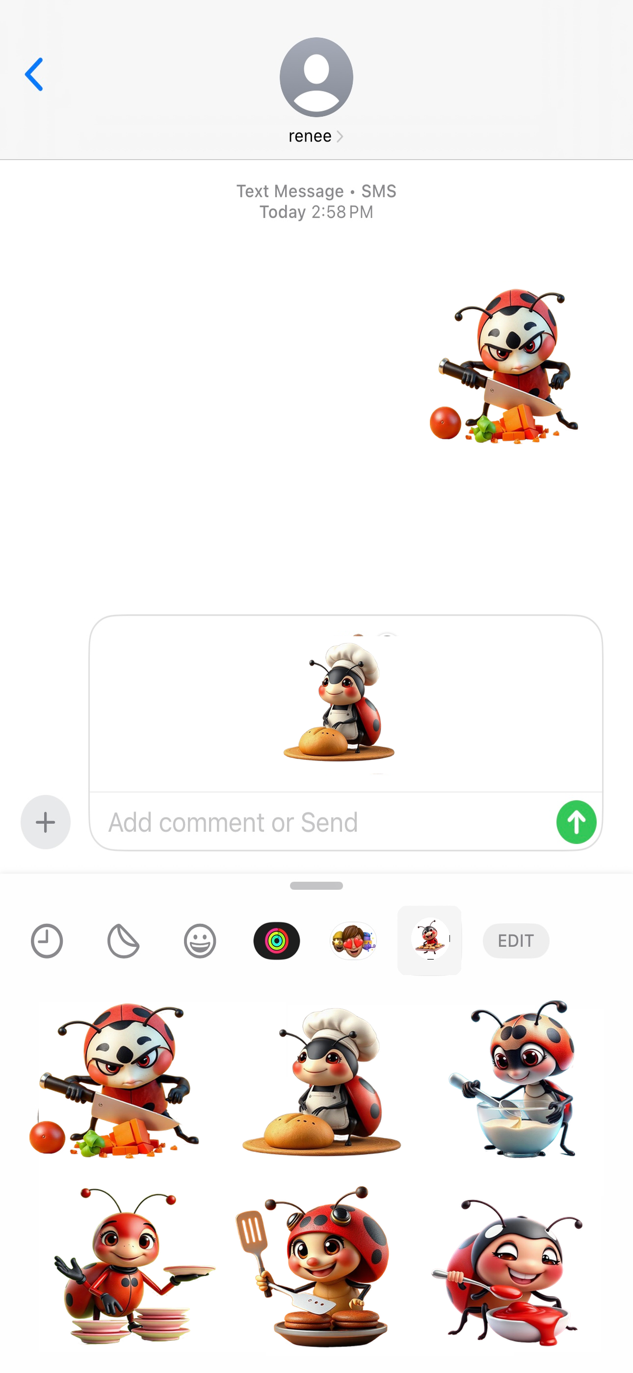 Chef Ladybug Stickers screenshot 4