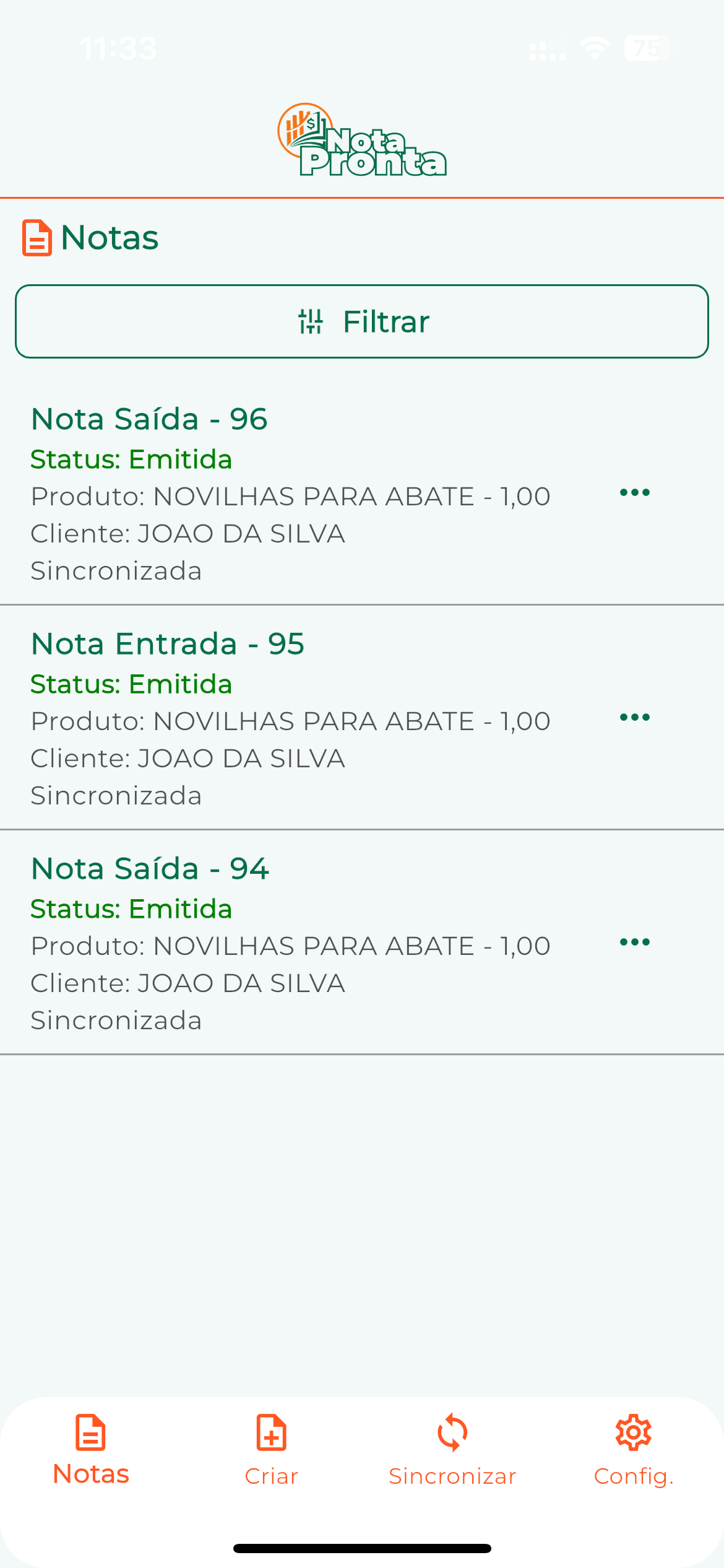 Nota Pronta screenshot 2