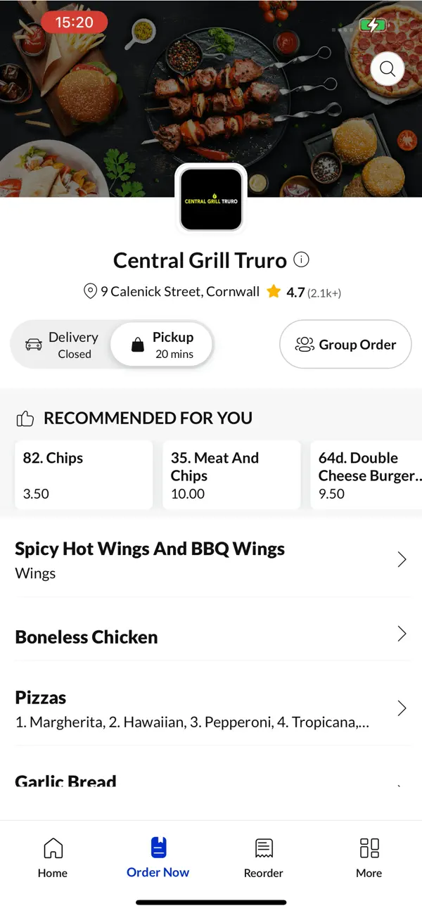Screenshot #2 pour Central Grill Truro