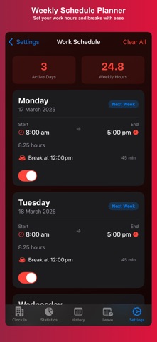 WorkPlace Time Keeper Screenshot 9 of 9