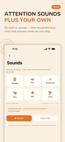 ClickPup: Dog Training Clicker iPhone screenshot