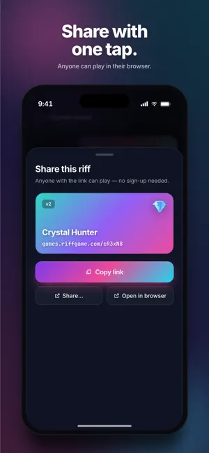 Riffgame: AI 3D Game Maker screenshot 3