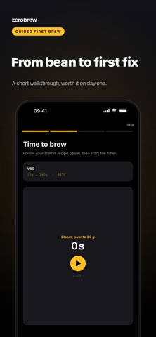 zerobrew: coffee dial-in Screenshot 1 of 6