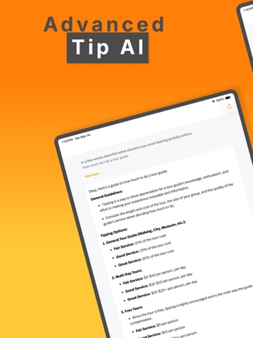 Tip Calculator - Tip Check iPad screenshot