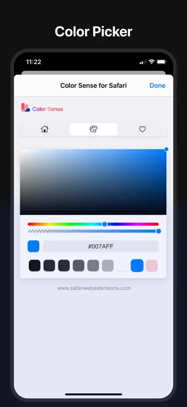 Color Sense for Safari screenshot 4 of 6