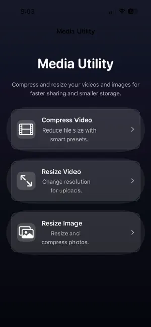 MediaUtility screenshot 1