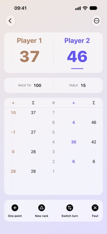 Straight Pool Sheet screenshot