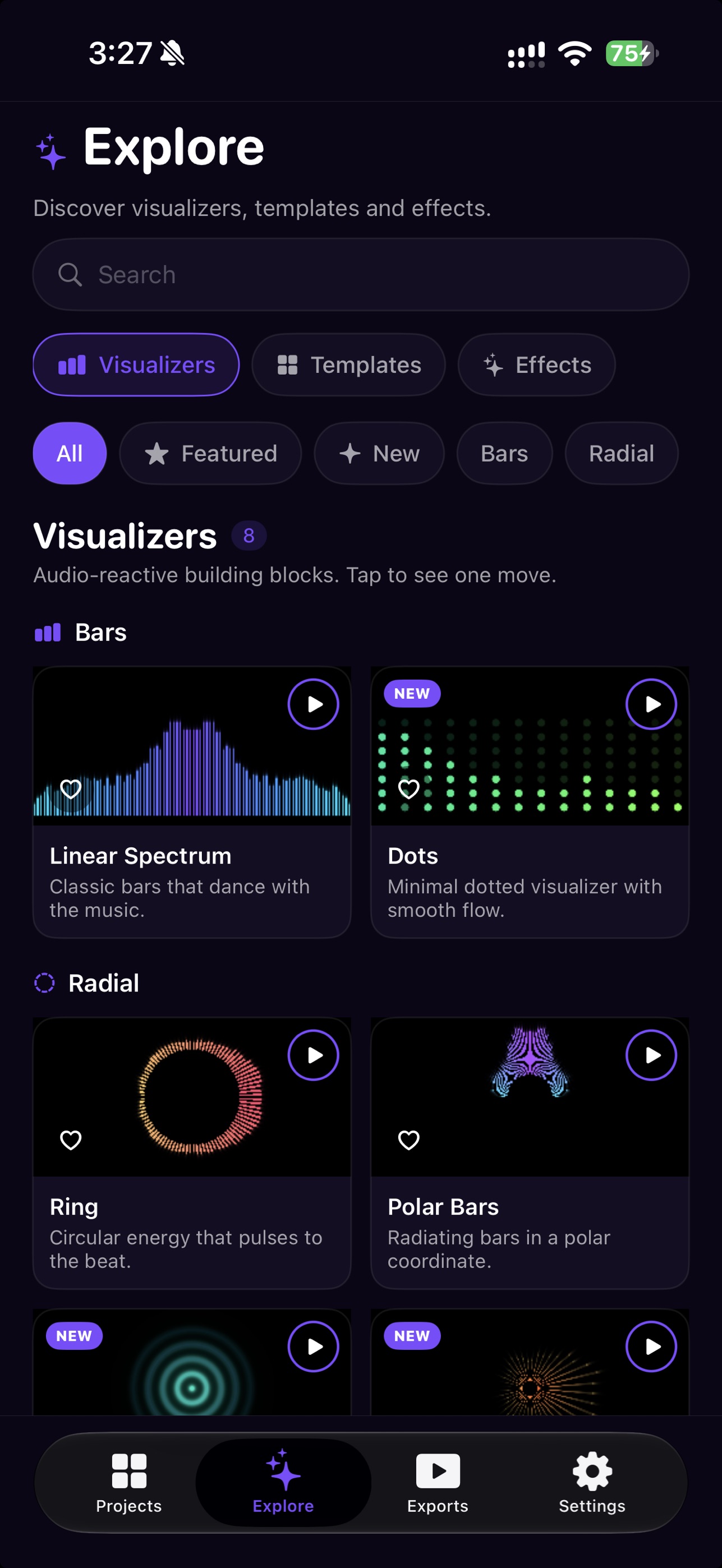 Screenshot 2 of Refract: Music Visualizer