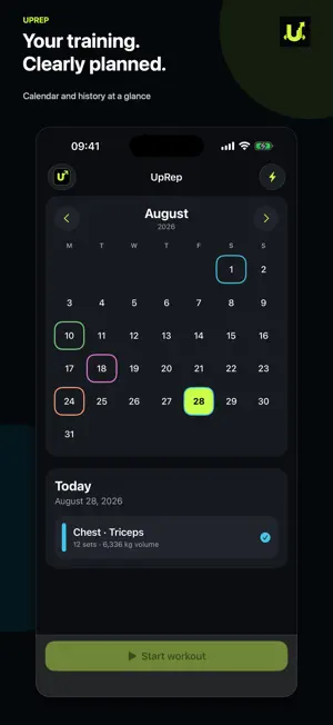 UpRep: Gym Workout Tracker screenshot 1