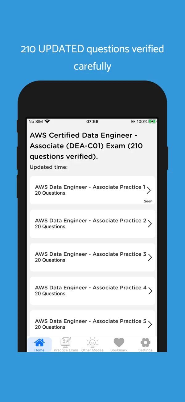 Screenshot #1 pour AWS Data Engineer 2026